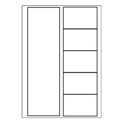 Avery L7411-5 Dividers PP A4 Xtra Wide 5 Plain Wht